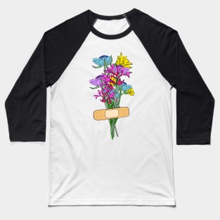 We are healing, flowers with bandaid Baseball T-Shirt